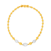 22K Gold Dual-Tone Harmony Bracelet